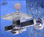 BADARMATUR Wasserfall DUSCH WANNENARMATUR Glaß-Messing