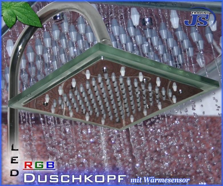 rd-3 RGB LED Regenkopfbrause Duschkopf mit Wärmesensor