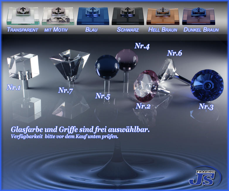 Design Wasserfall Armatur einhebelmischer Glas+Messing