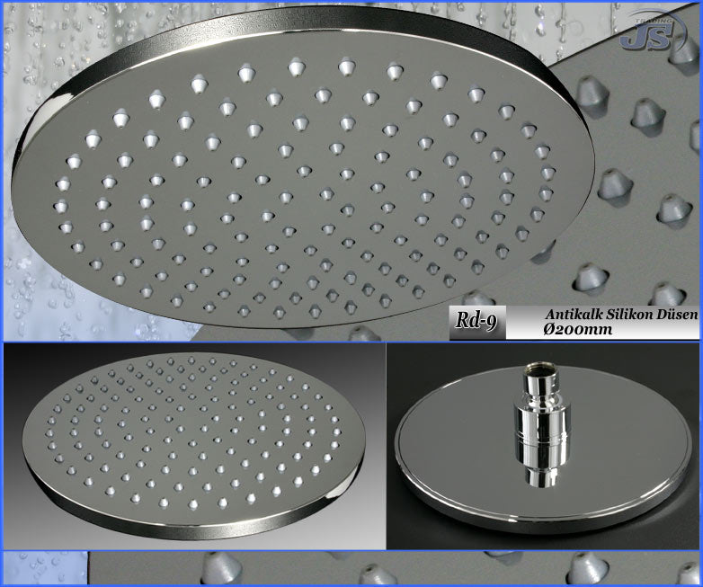 Rd-9 Regenkopfbrause Regendusche Duschkopf D200 rund