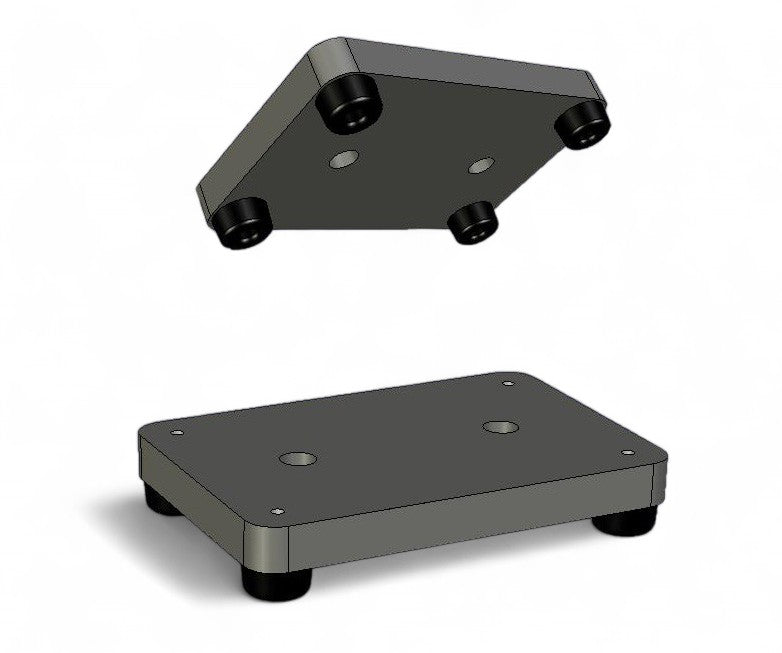 Richtplatte Amboss Unterlage für Einschlagwerkzeuge 10x15cm