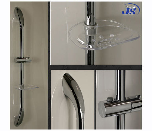 Duschstange mit praktischer Design-Ablage Dusch Brausestange