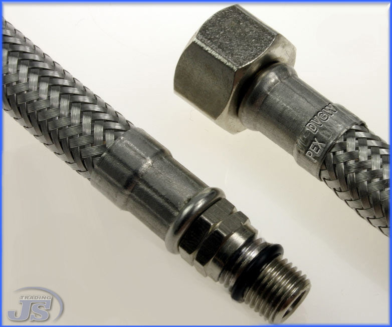 Armatur Anschluss Schlauch PEX Inline M10x1-3/8 Zoll 1/2Zoll Wahl 40-50cm