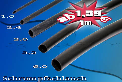 Schrumpfschlauch in flexibler Ausführung 3,0mm x 1m