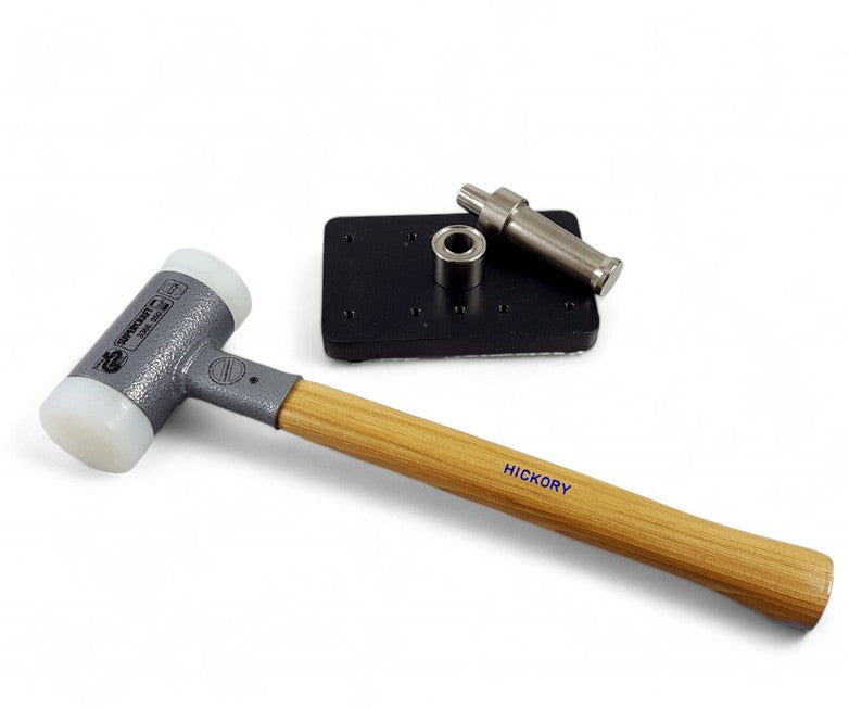 HALDER Supercraft Schonhammer Ø50mm mit Richtplatte Anti-Rückschlagfunktion