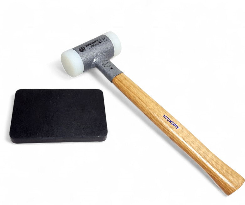 HALDER Supercraft Schonhammer Ø50mm mit Richtplatte Anti-Rückschlagfunktion