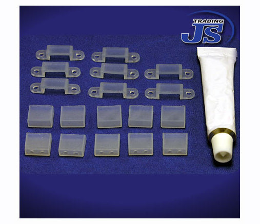 LED - Stripe - Silikon und Klammern - Set