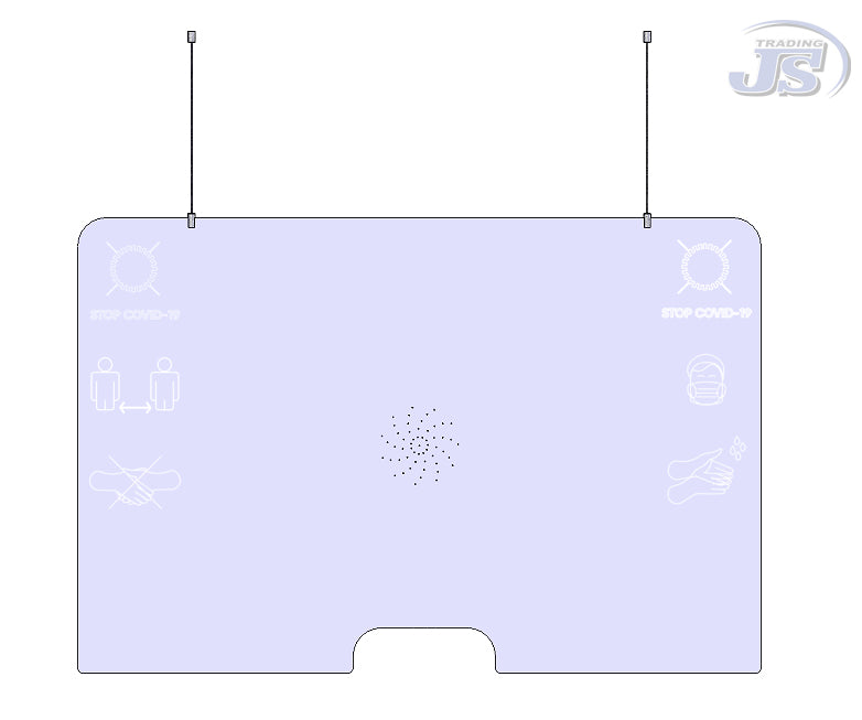 Nießschutz Vierenschutz Thekenaufsatz Deckenabhängung Corona Schutz