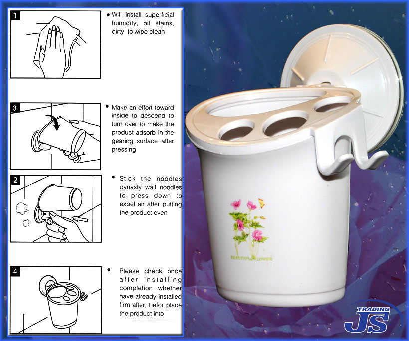 Zahnpaste Rasierklinge ZAHNBÜRSTENHALTER mit Saugteller