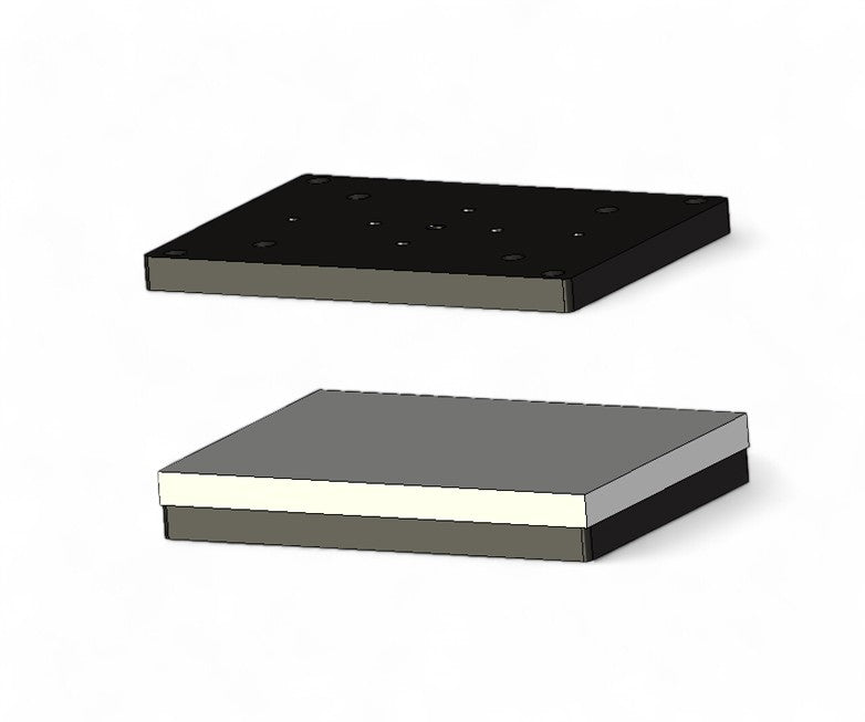 Stanzplatte 300x80 für Kniehebelpresse Stanzpresse Handpresse Ösenpresse