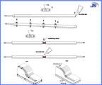 Wasserdichte Silikon SMD-LED Strip 5m x 10mm mit 300 LED Weiß Blau..