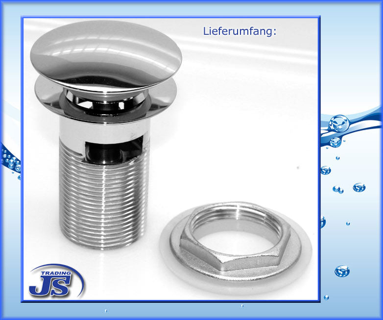 Pop-Up Ablaufgarnitur mit Überlauf 104