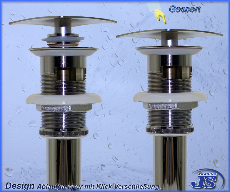 Pop-Up Ablaufgarnitur  inkl. Tauchrohr Quad 135