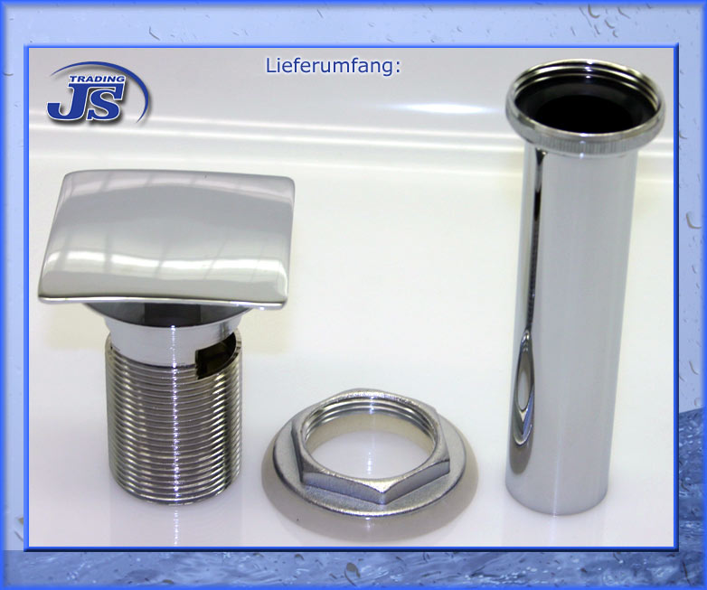 Pop-Up Ablaufgarnitur  inkl. Tauchrohr Quad 135