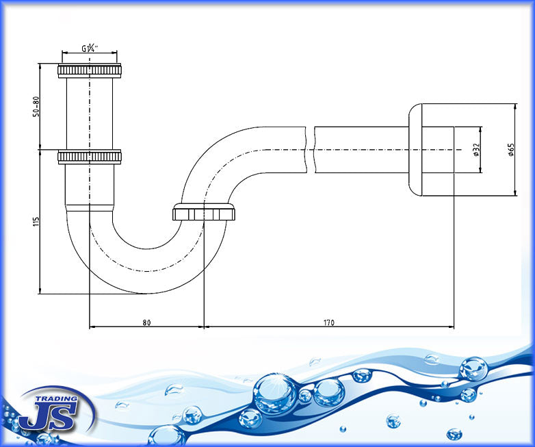 Siphon Geruchsverschluss 410