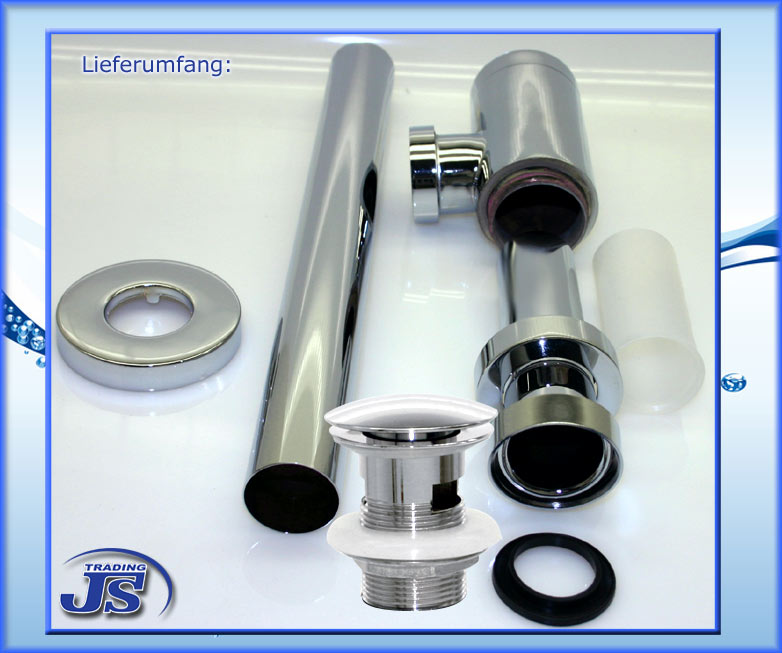 Design Siphon Geruchsverschluss Pop-Up mit Überlauf