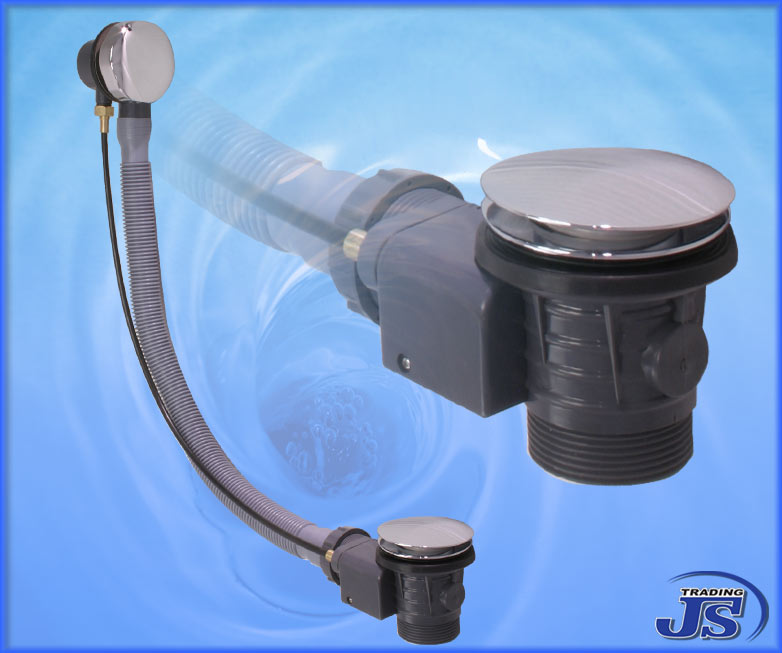 Excenter Wannenablauf mit Überlauf Badewanne Ablaufgarnitur