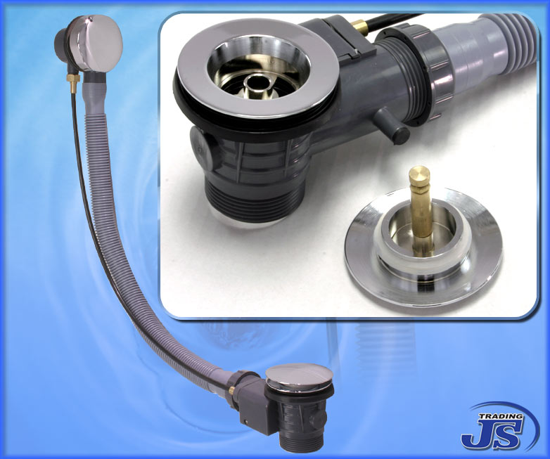 Excenter Wannenablauf mit Überlauf Badewanne Ablaufgarnitur