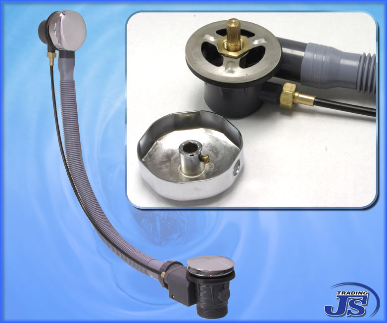 Excenter Wannenablauf mit Überlauf Badewanne Ablaufgarnitur