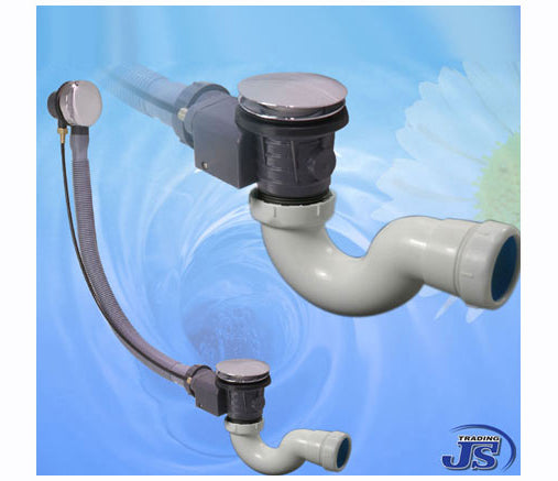Excenter Wannenablauf mit Überlauf Siphon Badewanne Geruchsverschluss