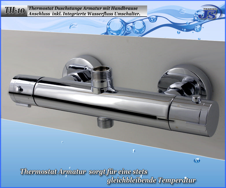 Thermostat Regendusche Duscharmatur Duschstange Duschpaneel Duschkopf