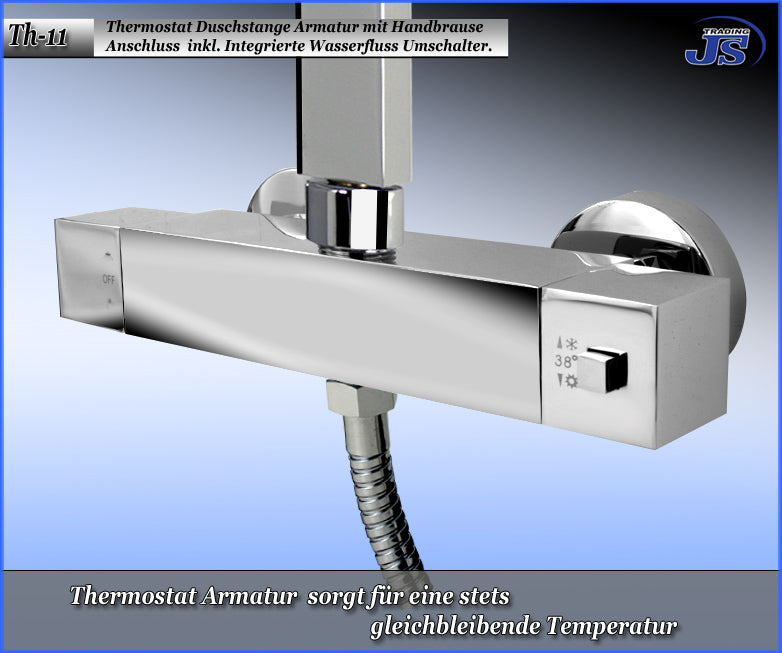 Thermostat Regendusche Duscharmatur Duschstange Duschpaneel Duschkopf