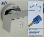 Thermostat Duschstangen Armatur Anschlüss 3/4-1/2Zoll Duscharmatur