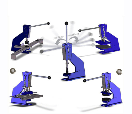 Multifunktions Kniehebelpresse Handpresse Ösenmaschine Ösenpresse HP-8TR