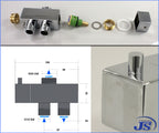 Us-3 Duschstange Duscharmatur Adapter, Umschaltventil inkl. Wandbefestigung
