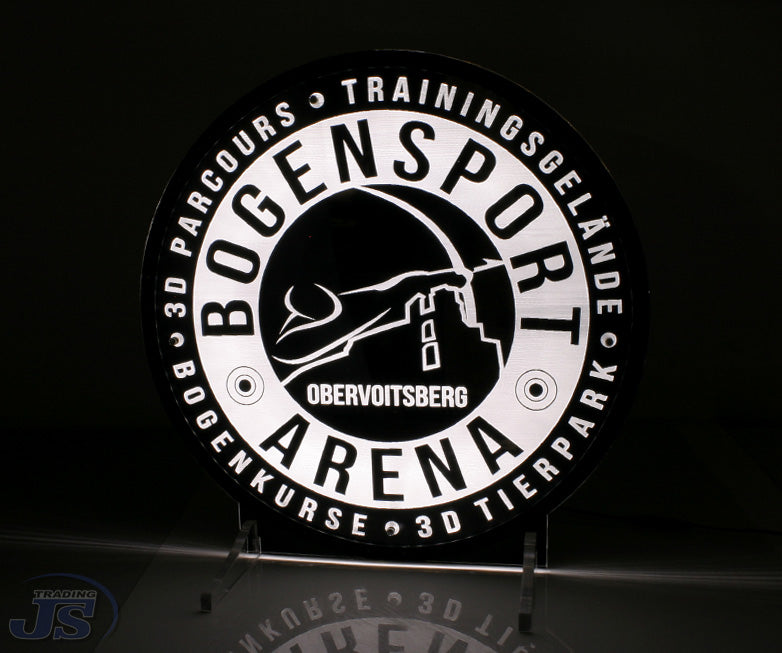 LED Acrylglas Leuchtschild mit Ständer Werbeschild Leuchtwerbung