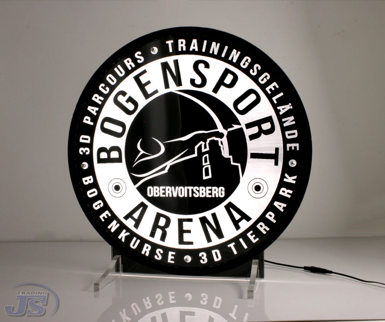 LED Acrylglas Leuchtschild mit Ständer Werbeschild Leuchtwerbung