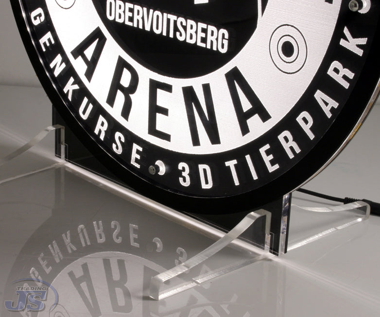 LED Acrylglas Leuchtschild mit Ständer Werbeschild Leuchtwerbung
