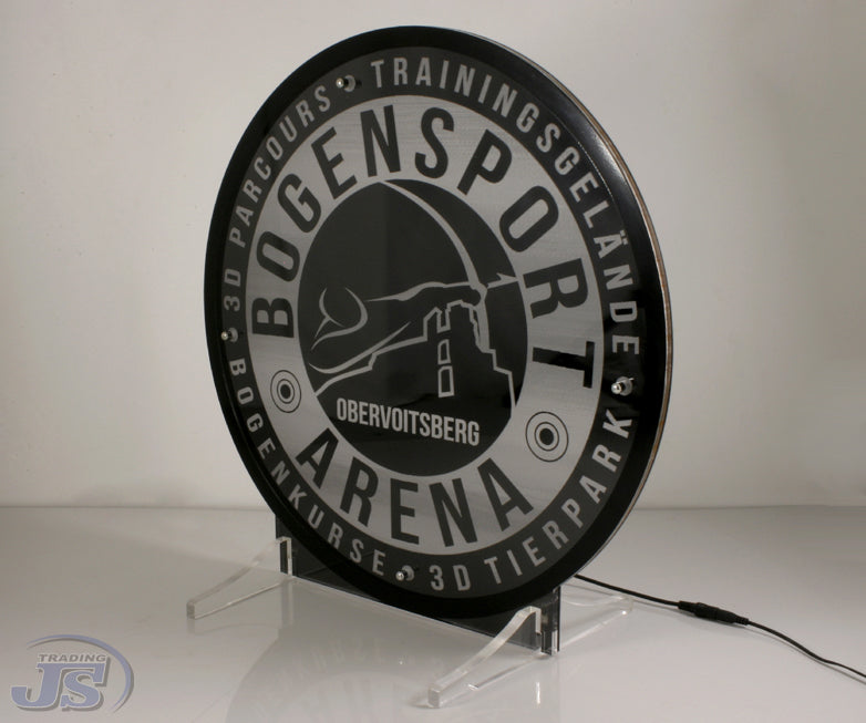 LED Acrylglas Leuchtschild mit Ständer Werbeschild Leuchtwerbung