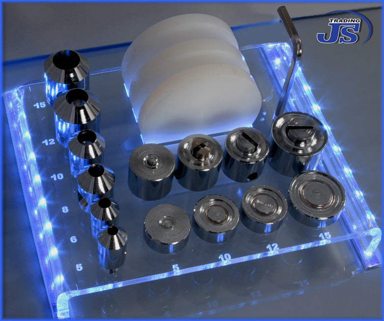 Werkzeughalter Werkzeugständer für Ösenwerkzeuge und Stanzen 16tlg