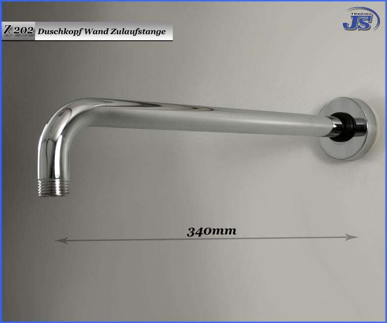 BRAUSEARM DUSCHKOPF REGENBRAUSE DUSCHARM WINKELARM Zulaufstange