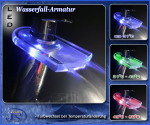 Preview: LED Design Wasserfall Armatur Einhebelmischer RGB