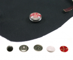 Preview: 100x Chunks Druckknöpfe Click Buttons Cabochons selbst gestalten 18mm