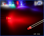 Preview: 10er Pack einzel LEDs 3mm rot Leuchtdiode Diode