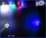 Preview: 10er Pack einzel LEDs 5mm blau Leuchtdiode Diode