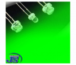 Preview: 10er Pack einzel LEDs 3mm gruen Leuchtdiode Diode