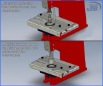 Preview: Kniehebelpresse Handpresse Ösenpresse HP-7 mit Blechstanze Set