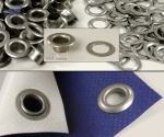 Preview: 100x Edelstahlösen Metall Ösen selbstschneidend aus rostfreiem V2A Edelstahl