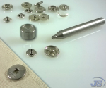 Preview: Druckknopf Einschlagwerkzeug für Chunks Cabochons Druckknöpfe 12,5mm 18mm