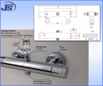 Preview: Thermostat Duschstangen Armatur Anschluss 3/4-1/2Zoll Duscharmatur