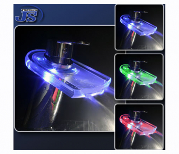 LED Design Wasserfall Armatur Einhebelmischer RGB