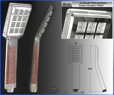 br-6 Handbrause Duschbrause Brause Regen Dusche Duschkopf