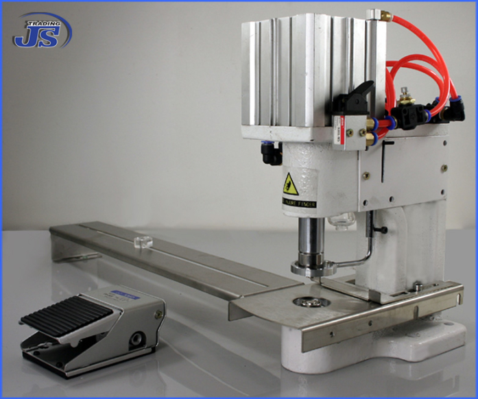 Airpress pneumatische Luftdruck Ösenpresse mit Fußpedal und Anschlagtisch