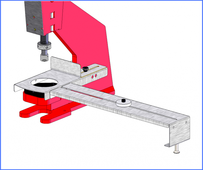 Distanz Anschlag Tisch für Kniehebelpresse Stanzpresse Handpresse HP-8