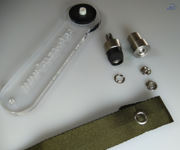 100set Jersey Druckknöpfe 7,5mm 4xTeilig mit Ring Kappe Messing Silber