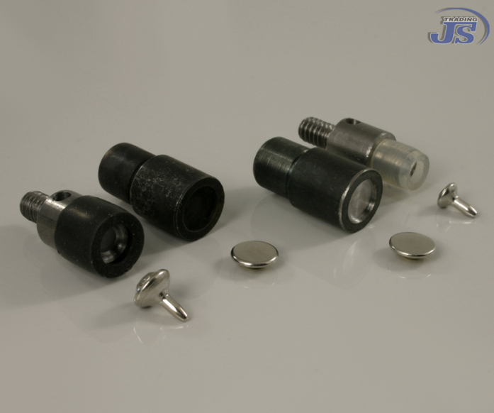 100x Chaton Nieten in Kristall Optik - Ziernieten 7mm und 9mm aus Messing